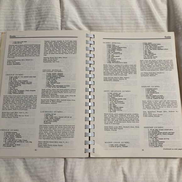 The Panhellenic Cookbook MEATS 1968 VINTAGE Spiral 2000+ Recipes - Picture 4 of 9